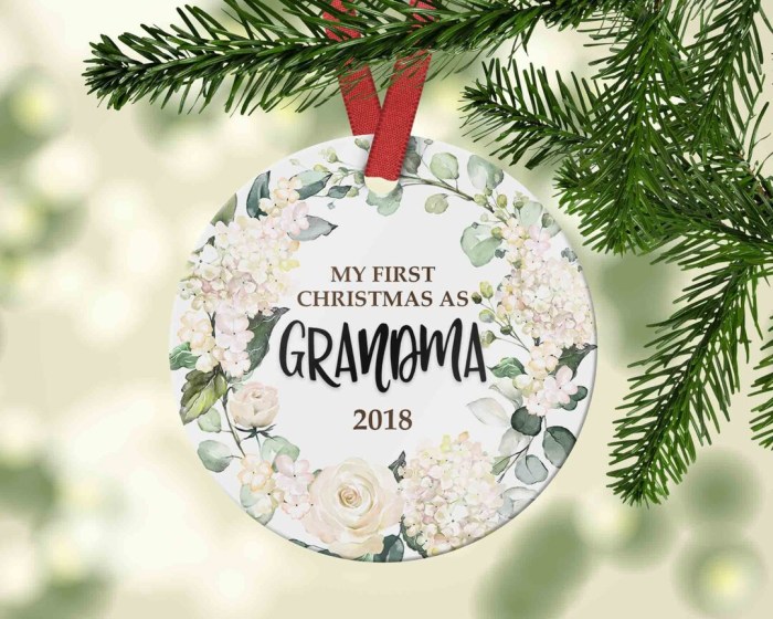 Grandmother's first christmas ornament