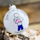 Daddy love christmas ornament personalized