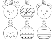 Christmas Ornament Coloring Pages Printable